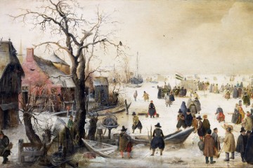 Winter Scene on a Canal