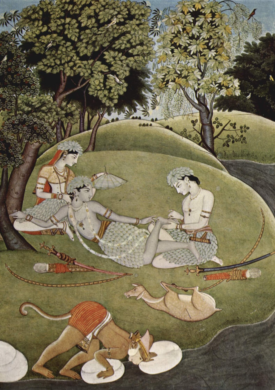 Rama and Sita in the Forest