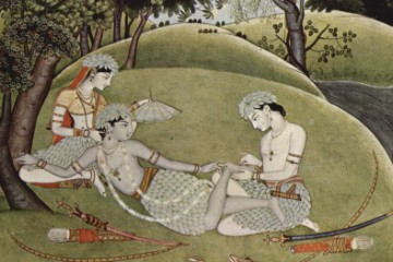 Rama and Sita in the Forest